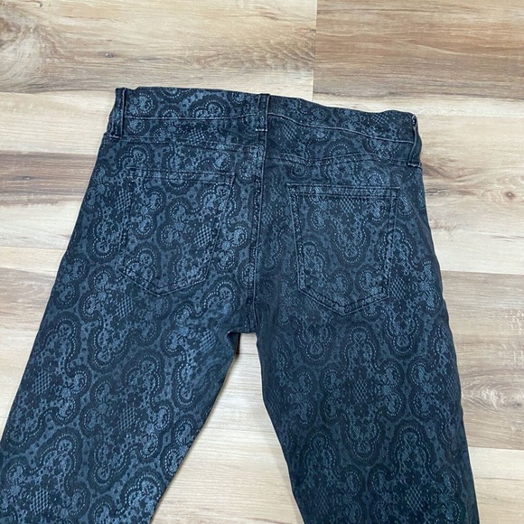 Current Elliot Jeans Womens 26 Skinny Black Lace Stretch Made in USA - Picture 9 of 9